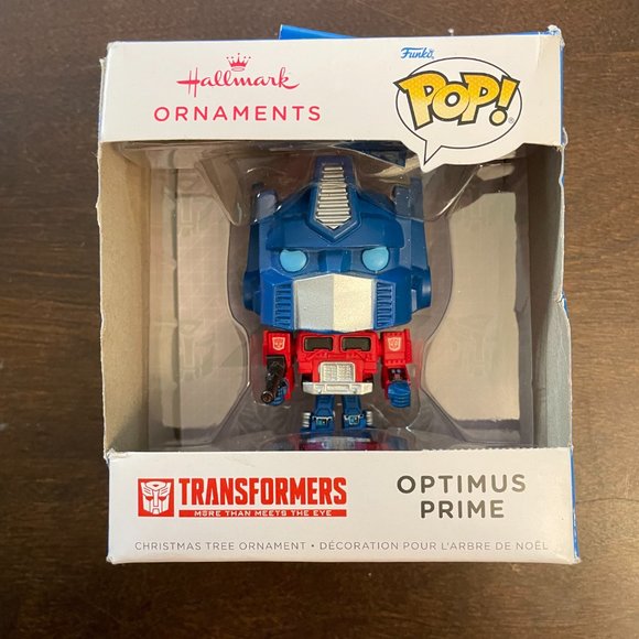 Christmas Ornament Transformers Robot Optimus Prime Funko POP Hallmark Resin - Picture 1 of 4